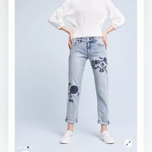 Pilcro Hyphen embroidered jeans